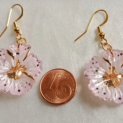Boucles d'oreilles fleurs 